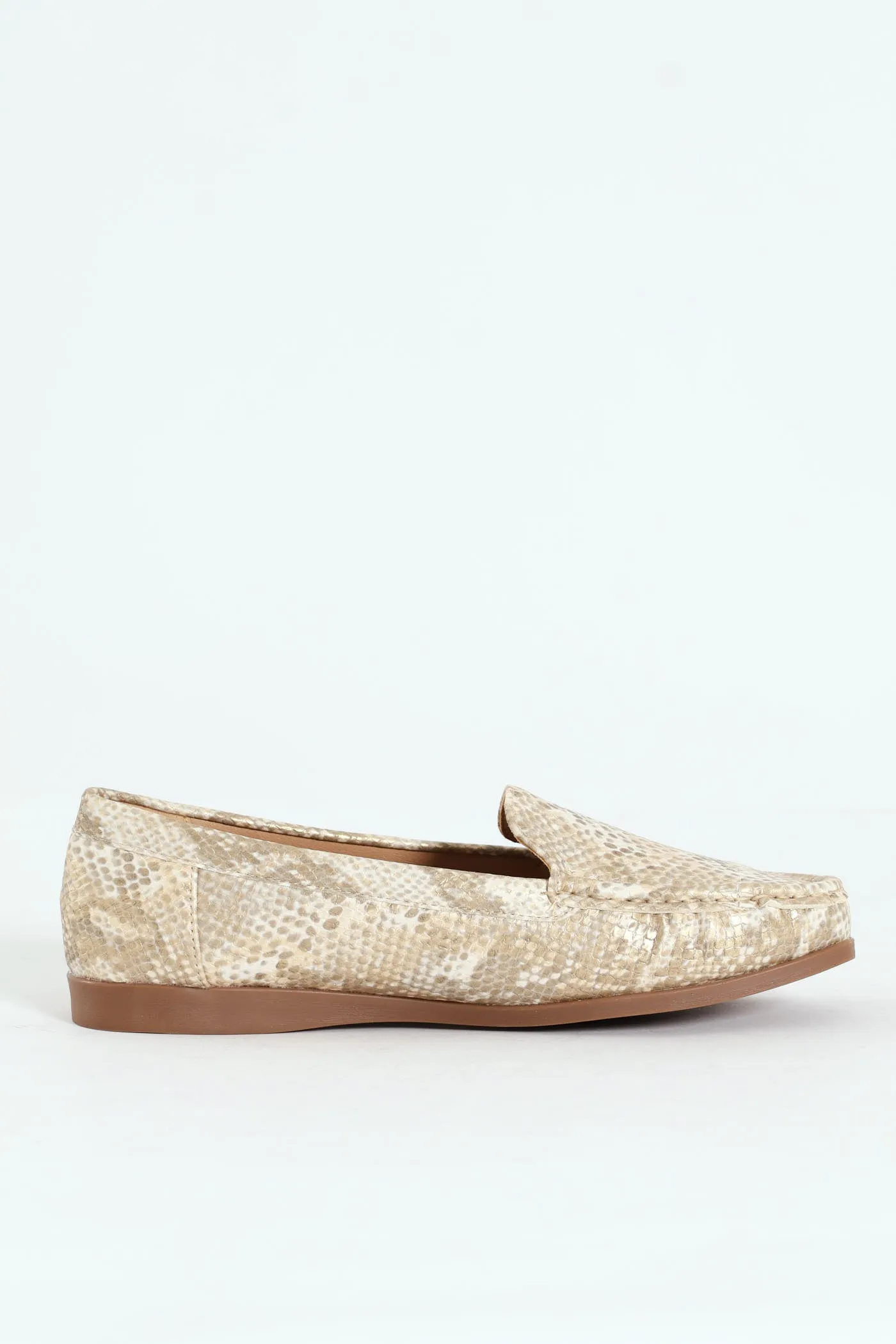 Kinsey Metallic Animal Loafer - Gold