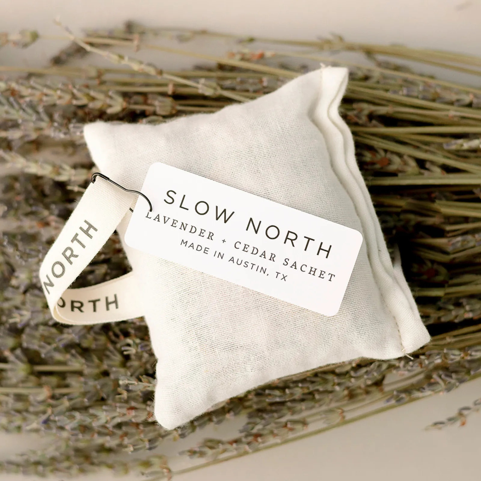 Lavender   Cedar Sachet Pouch - Cotton Natural