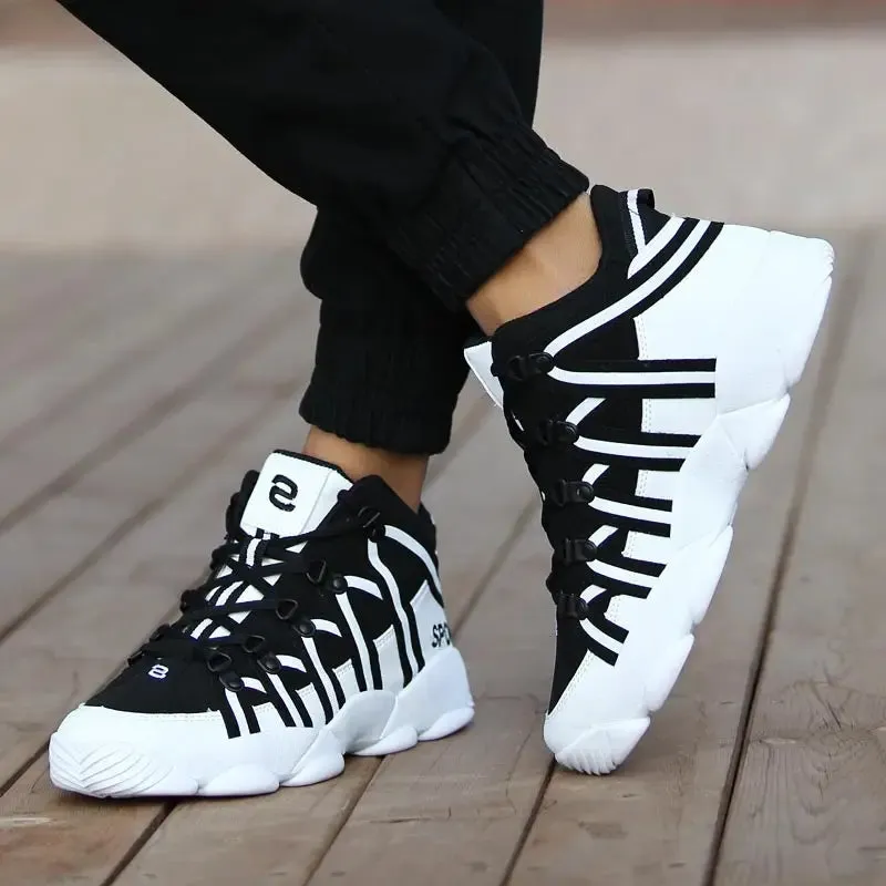 Living - breathable leather running shoes for men