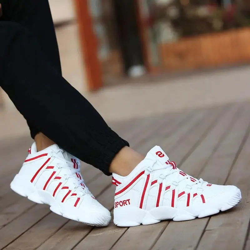 Living - breathable leather running shoes for men