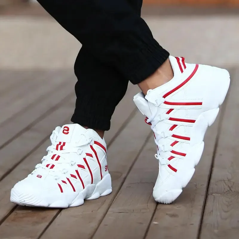 Living - breathable leather running shoes for men