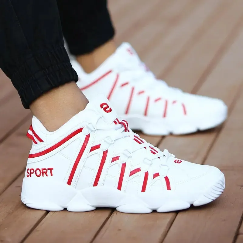 Living - breathable leather running shoes for men