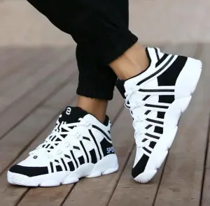 Living - breathable leather running shoes for men