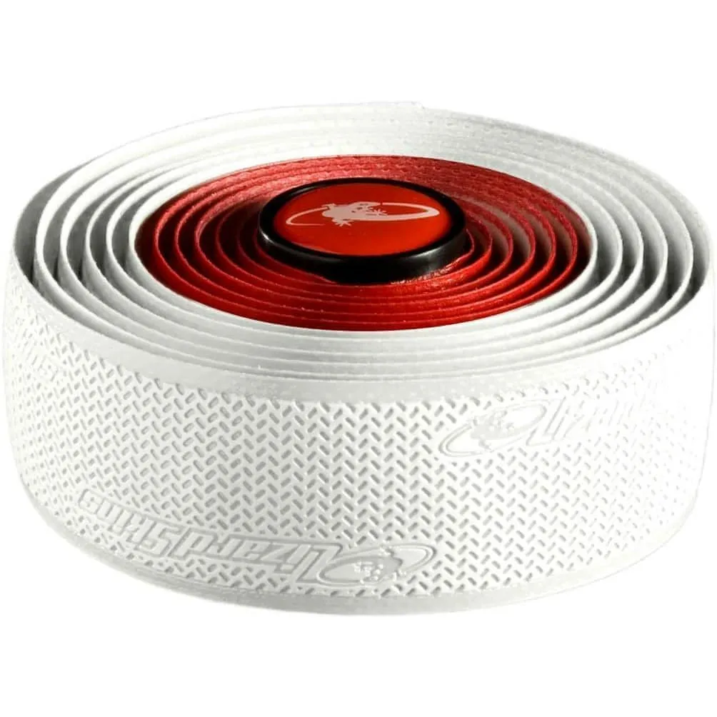 Lizard Skins DSP 2.5mm  Dual Grip Handlebar Tape - White/Red