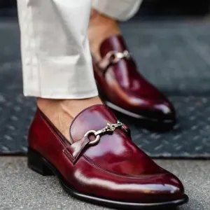 Low-heeled Men's Business Formal Slip On Shoes