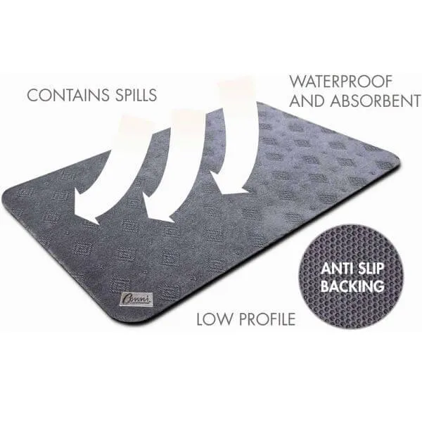 Low Profile Absorbent Non-Slip Floor Mat 50 x 115cm