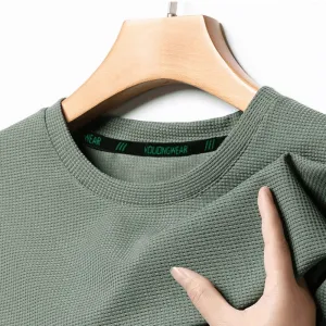 Mason | Men Waffle Knit T-Shirt – Breathable - 4 Season Comfort