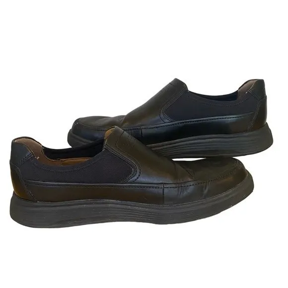 Men’s Clarks Un Abode Go Slip- on in Black‎ Sz 11.5