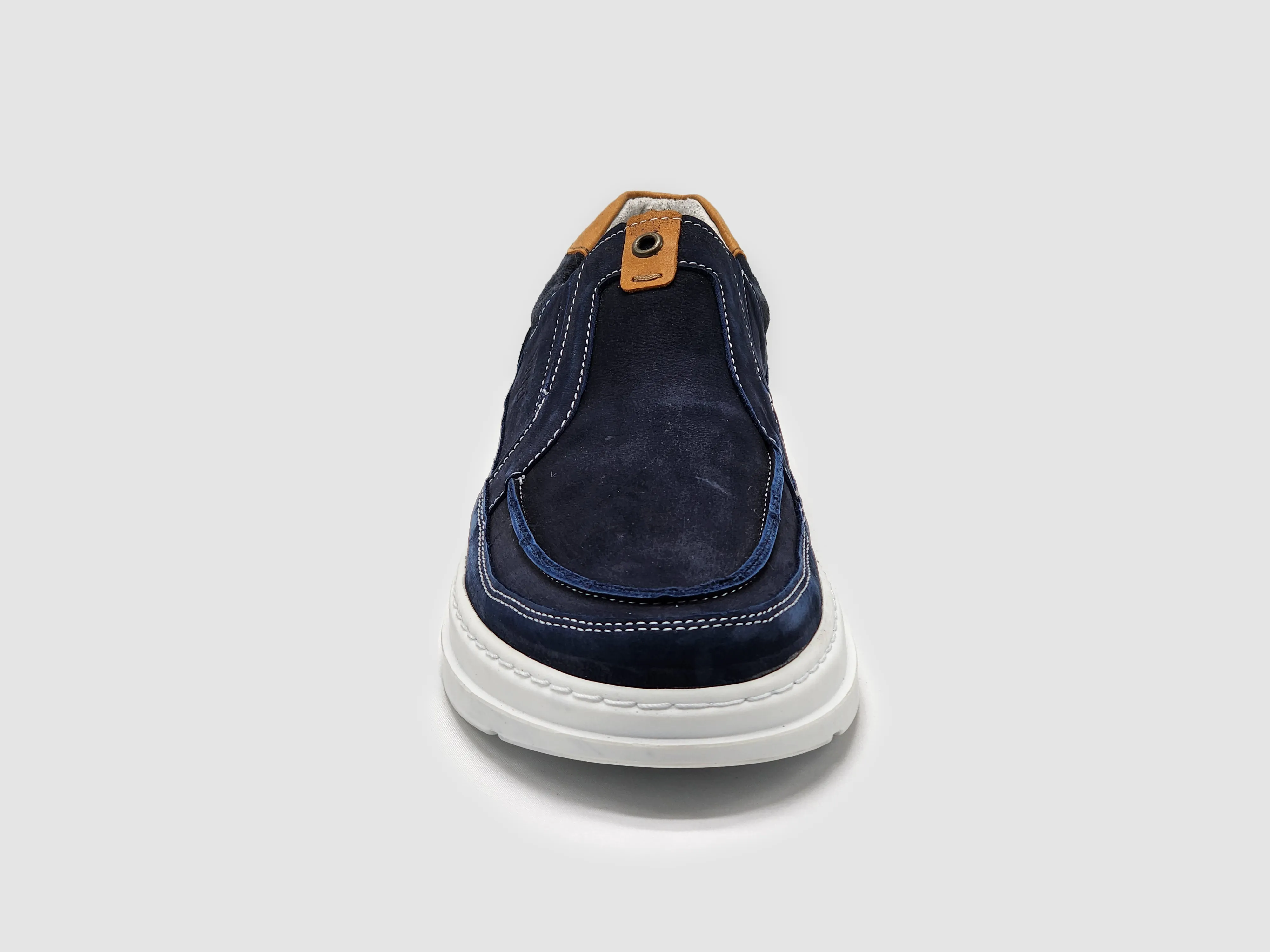 Men's Kacper Slip-On Leather Shoes - Navy Blue