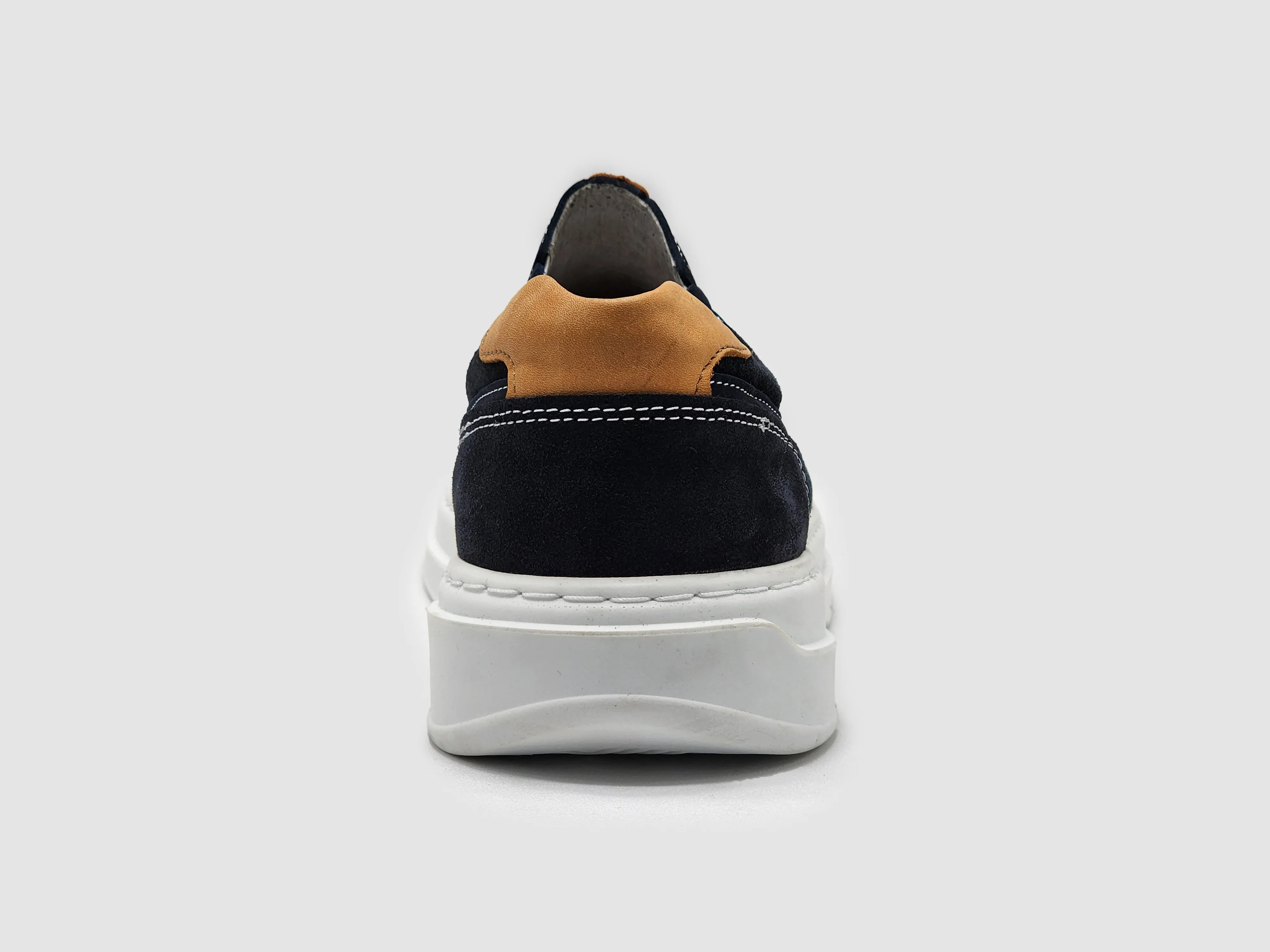 Men's Kacper Slip-On Leather Shoes - Navy Blue