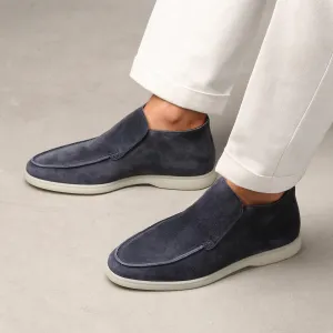 Mens Lightweight plus size Loafers Gommino suedes Short ankle boots