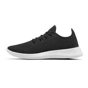 Men's Tree Runners - Jet Black (White Sole)