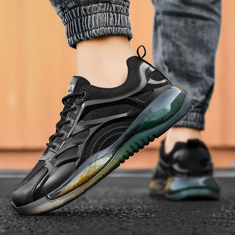 Mesh Breathable Popcorn Bottom Sports Running Shoes Increase Thick Bottom Old Shoes Casual Men's Shoes