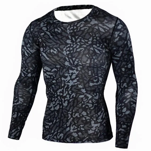 Military Quick Dry Camo Long Sleeve T-Shirt