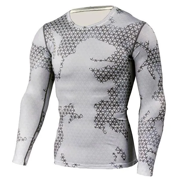 Military Quick Dry Camo Long Sleeve T-Shirt