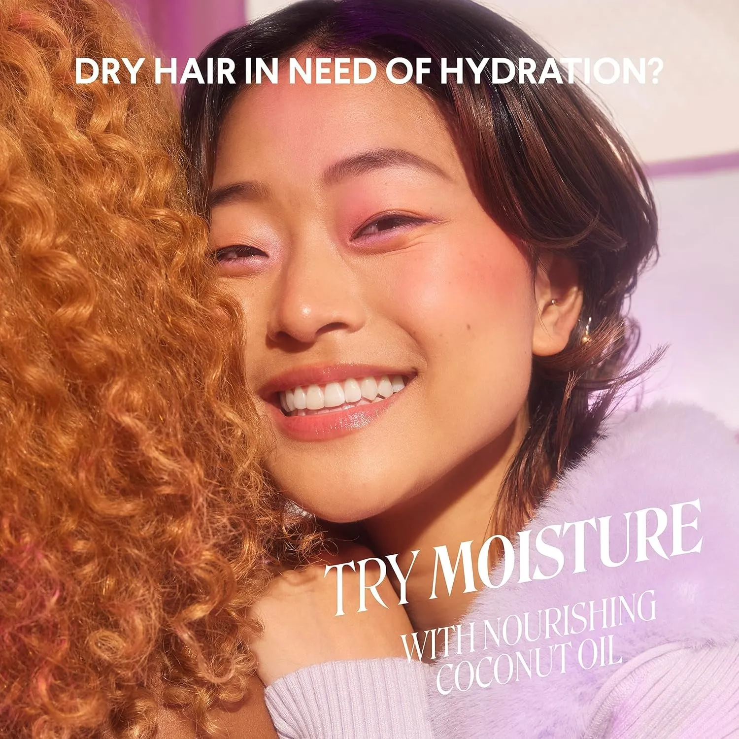 Moisture Shampoo   Conditioner Set for Dry, Coarse, Stressed, Coily & Curly Hair, Made from Coconut Oil, Rice Protein, Shea Butter, & Vitamin E, All-Natural, 12 Fl Oz (Pack of 2)