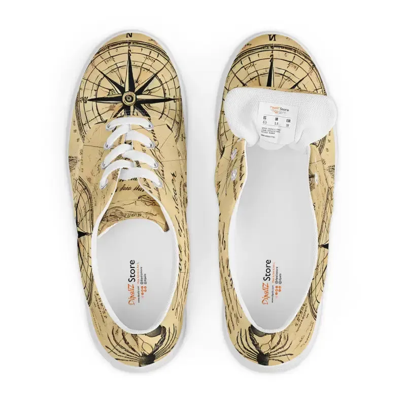 Nautical Mens Lace Up Canvas Shoes for Effortless Style