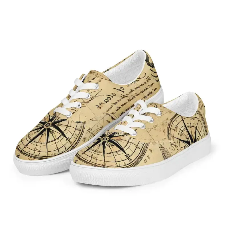 Nautical Mens Lace Up Canvas Shoes for Effortless Style