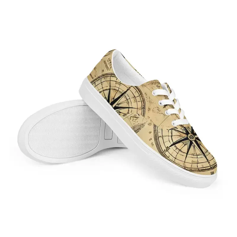 Nautical Mens Lace Up Canvas Shoes for Effortless Style