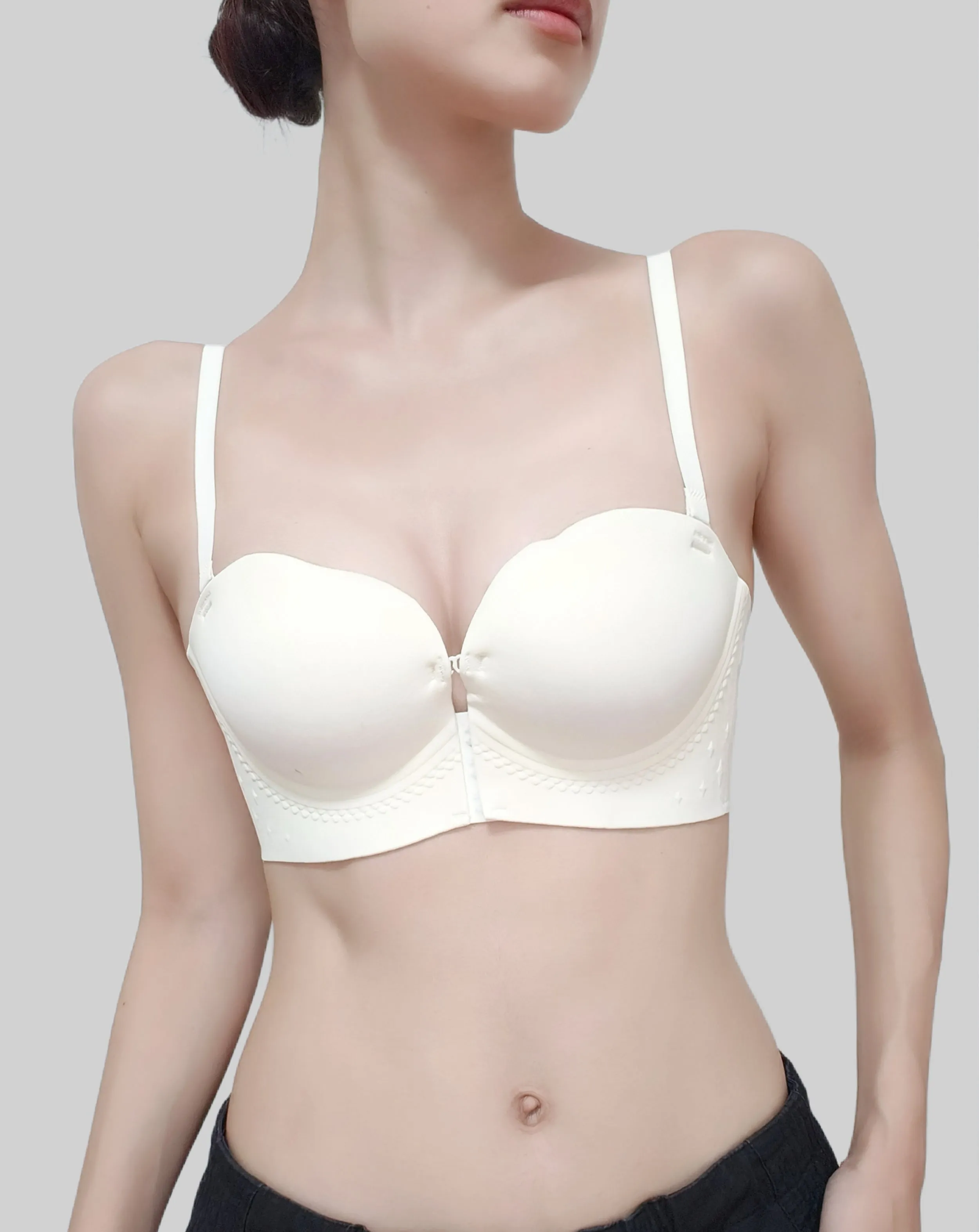 New Front-Clasp Strapless Double-Lock Bra（No Panties Included）