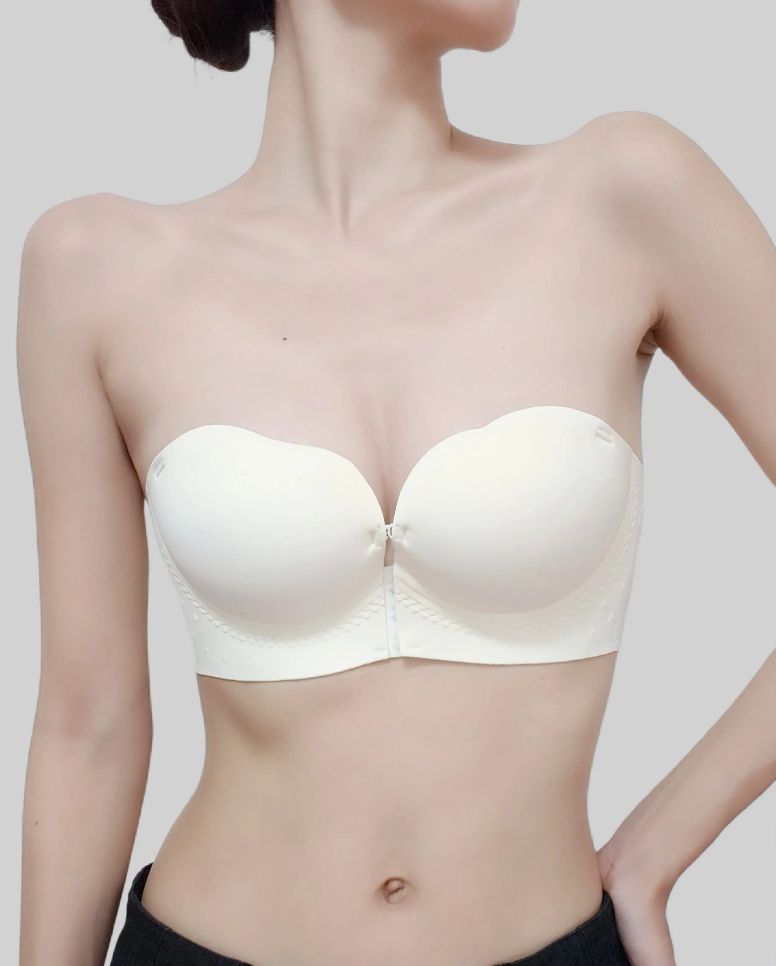 New Front-Clasp Strapless Double-Lock Bra（No Panties Included）