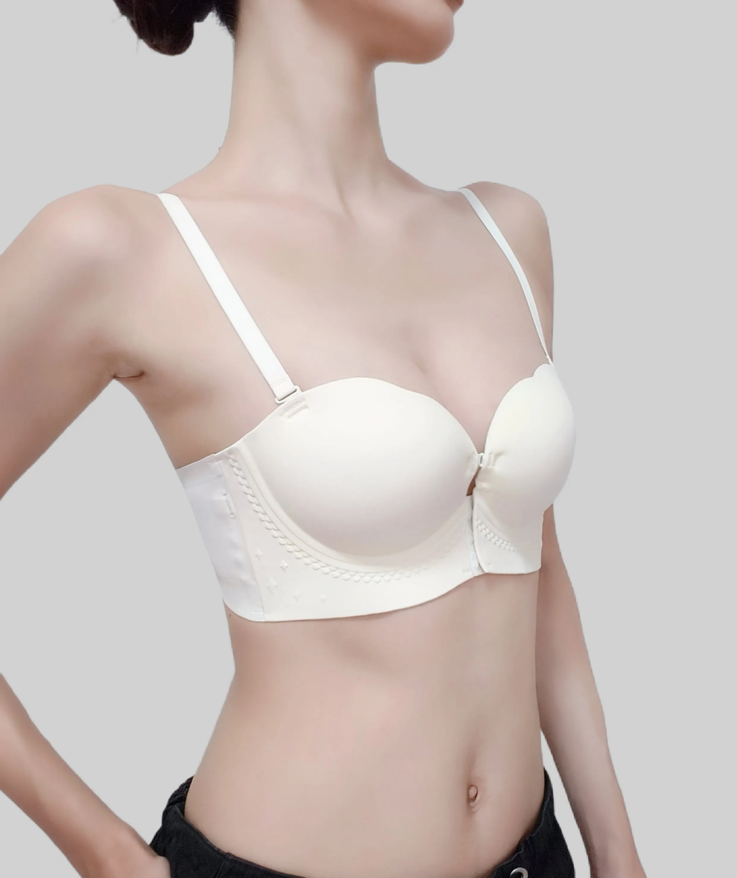 New Front-Clasp Strapless Double-Lock Bra（No Panties Included）