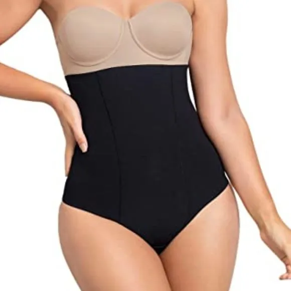 NWT Annette Hi-Waisted Tummy Control Thong Shapewear Panty Girdle Underwear XXL