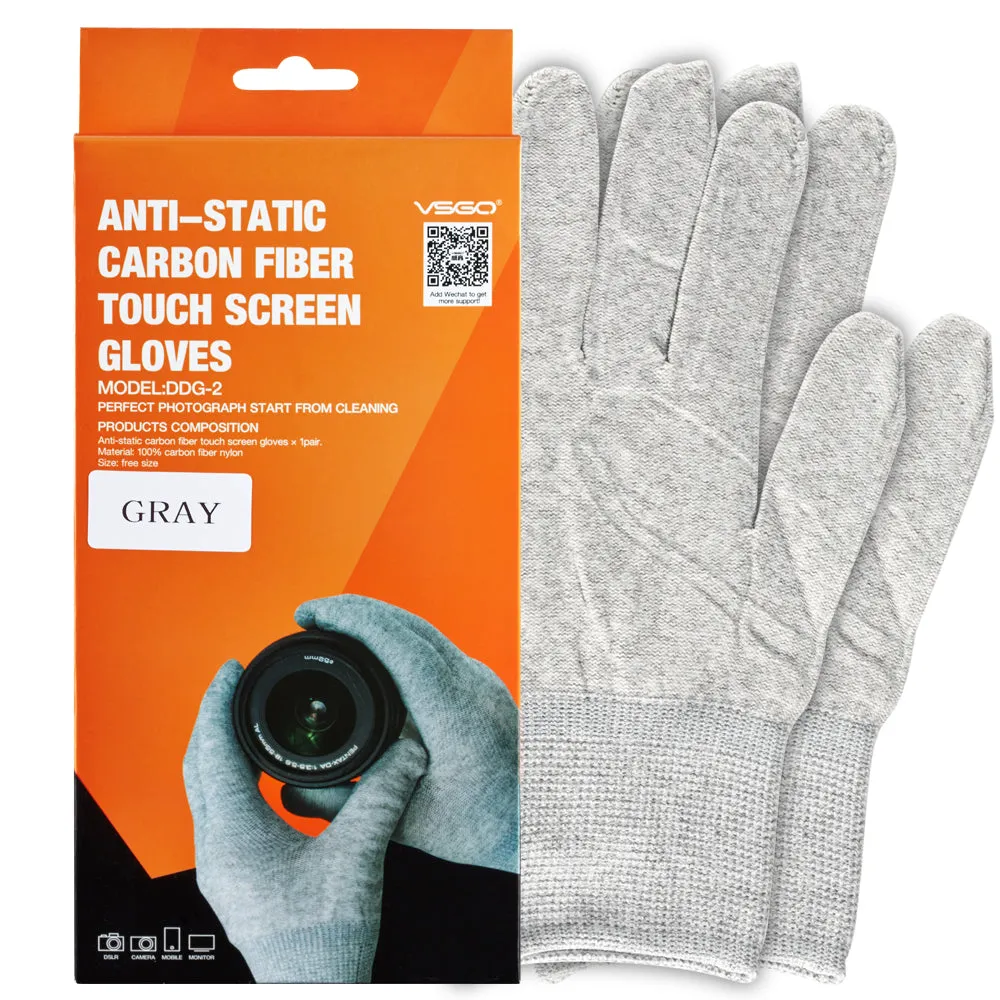 Nylon Anti-Static Carbon Fibre Camera Cleaning Gloves (DDG-2)