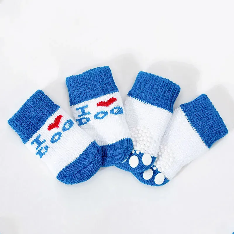 Paw Printed Anti-slip Dog Socks
