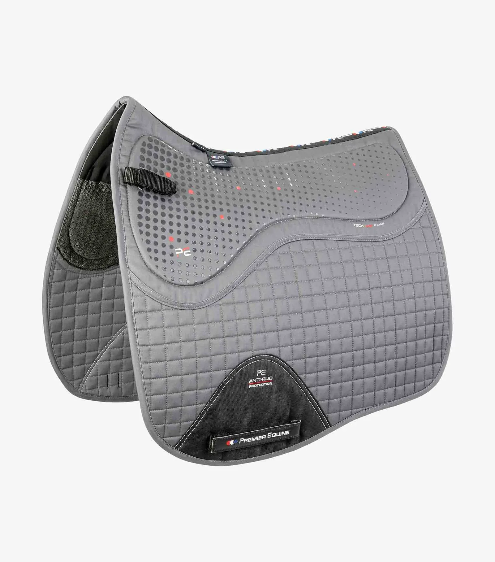 PEI Close Contact TechGrip Dressage Pad (Grey)