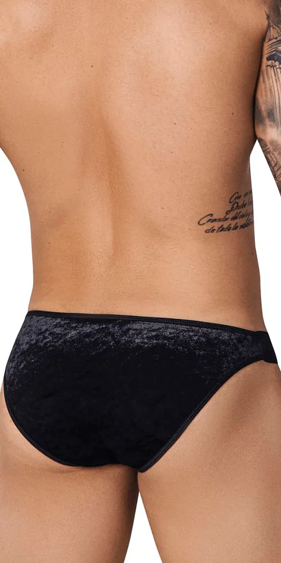 Pikante 1098 Clandestine Velvet Bikini Black