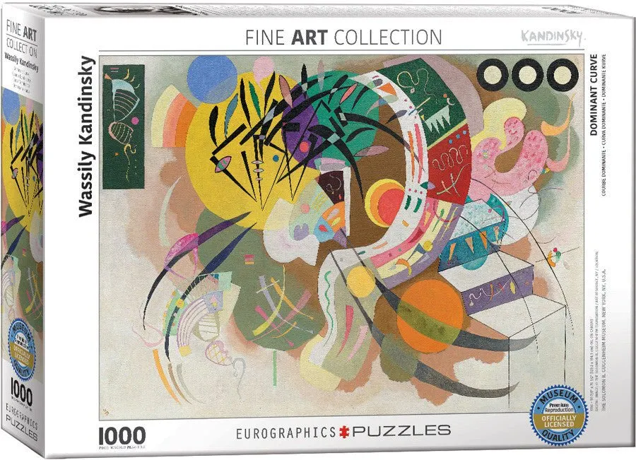 Puzzle Eurographics - 1000 p - Courbe dominante - Kandinsky