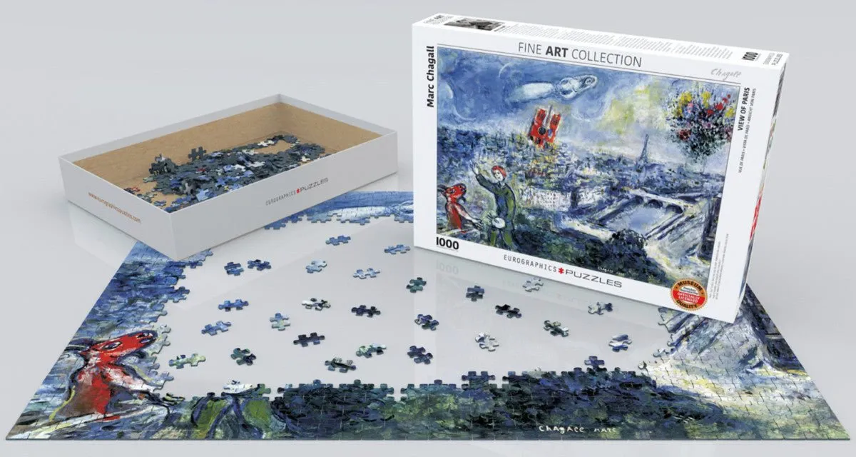 Puzzle Eurographics - 1000 p - Le bouquet de Paris - Chagall