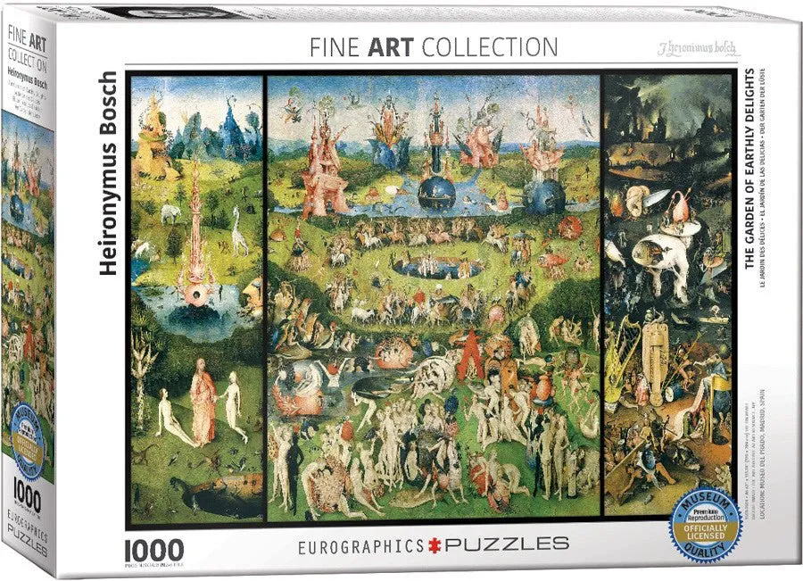 Puzzle Eurographics - 1000 p - Le jardin des délices - Bosch