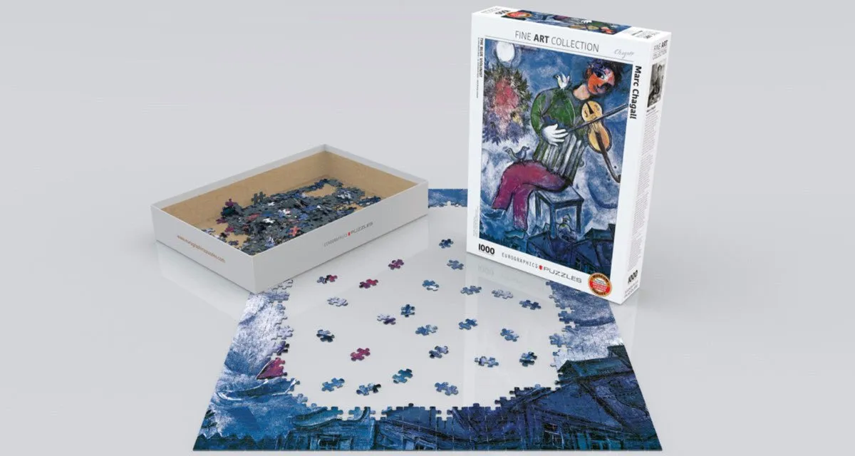 Puzzle Eurographics - 1000 p - Le violoniste bleu - Chagall