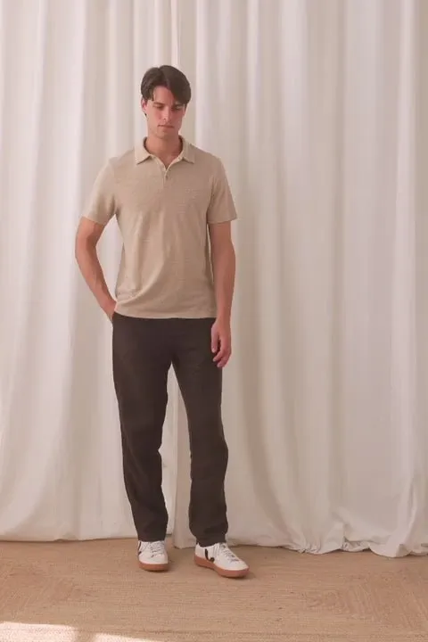 Refoil Polo Shirt Camel Melange