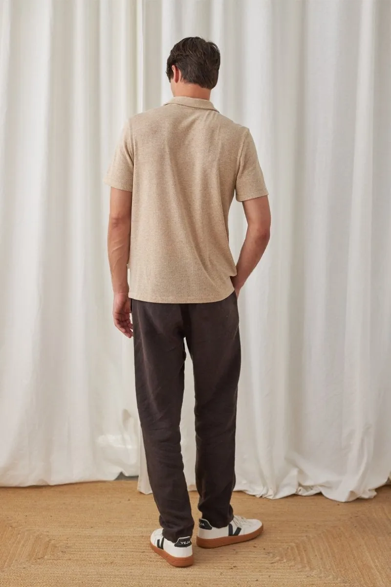 Refoil Polo Shirt Camel Melange