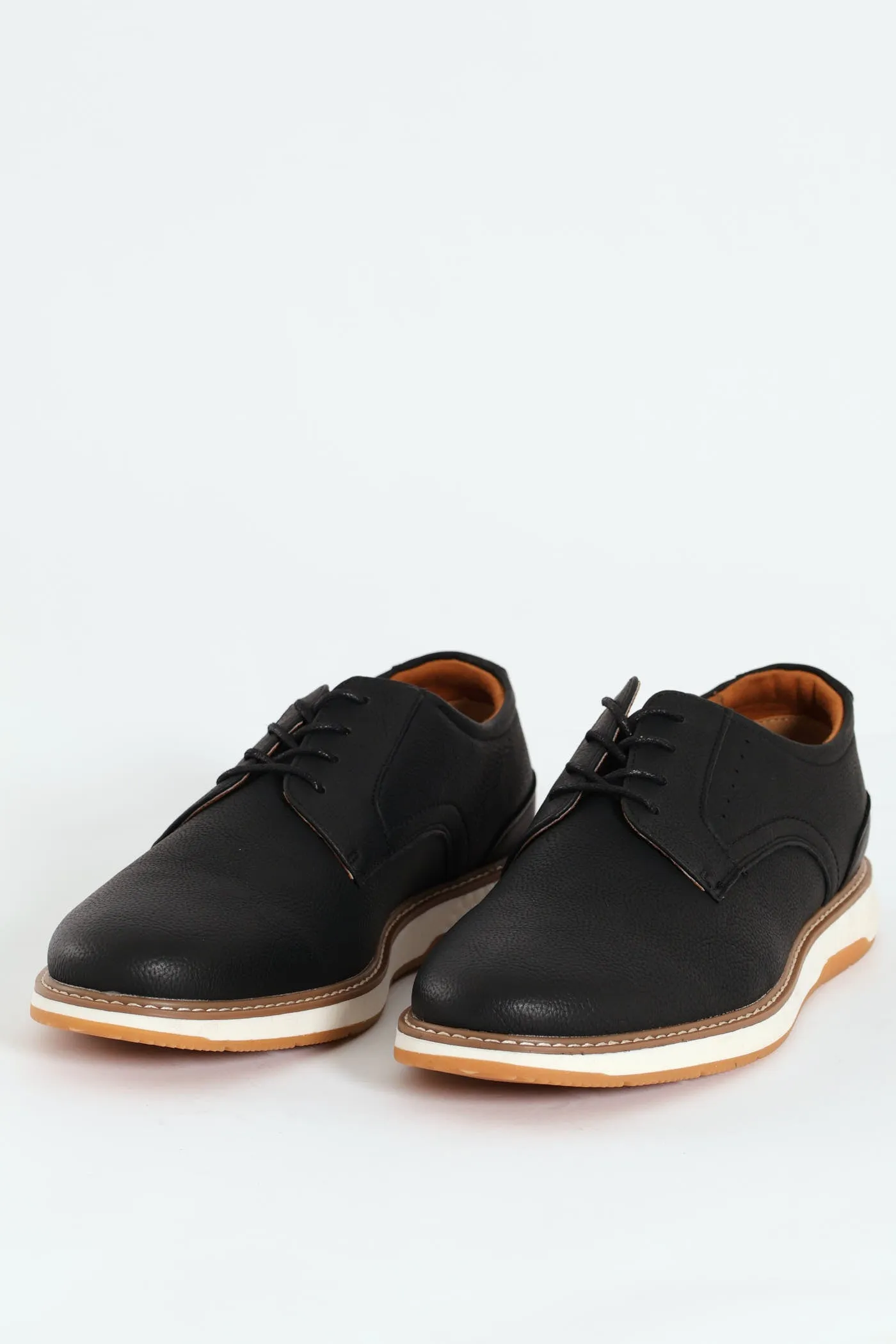 Romerro Smart Casual Closed Toe Lace Up - Black