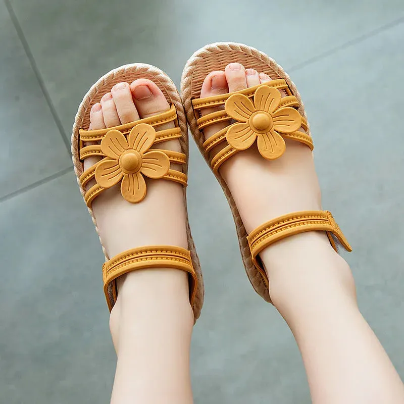 Sandals Children's Fashion Soft Sole Princess Shoes  Kids  Sandals Flat School Shoes Baby Girls Shoes