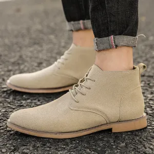 Seasonprestige Men's Business Shoes pointed toe casual Boots