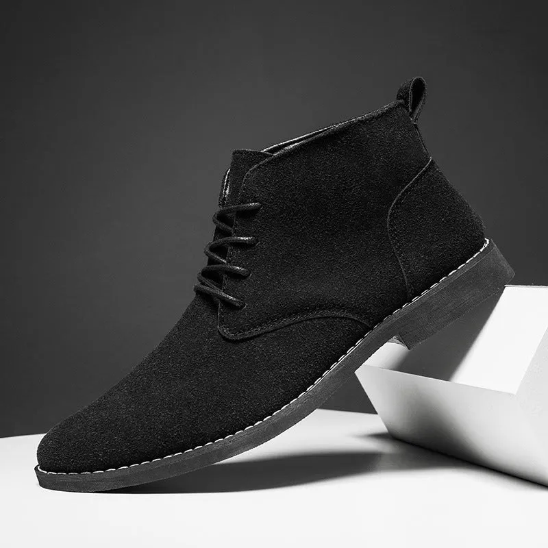 Seasonprestige Men's Business Shoes pointed toe casual Boots