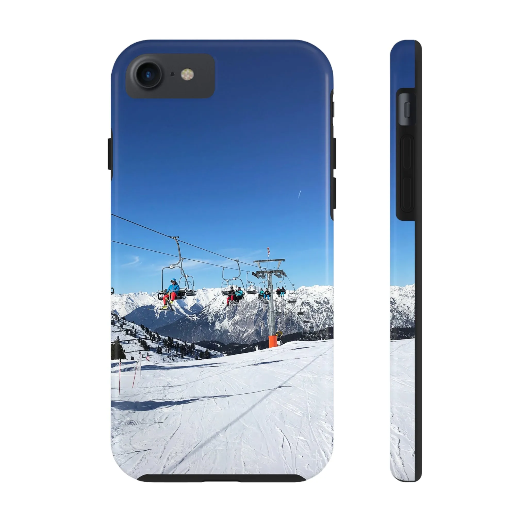 Skiing in the Alps - Tough Phone Case, Case-Mate