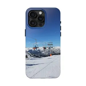 Skiing in the Alps - Tough Phone Case, Case-Mate