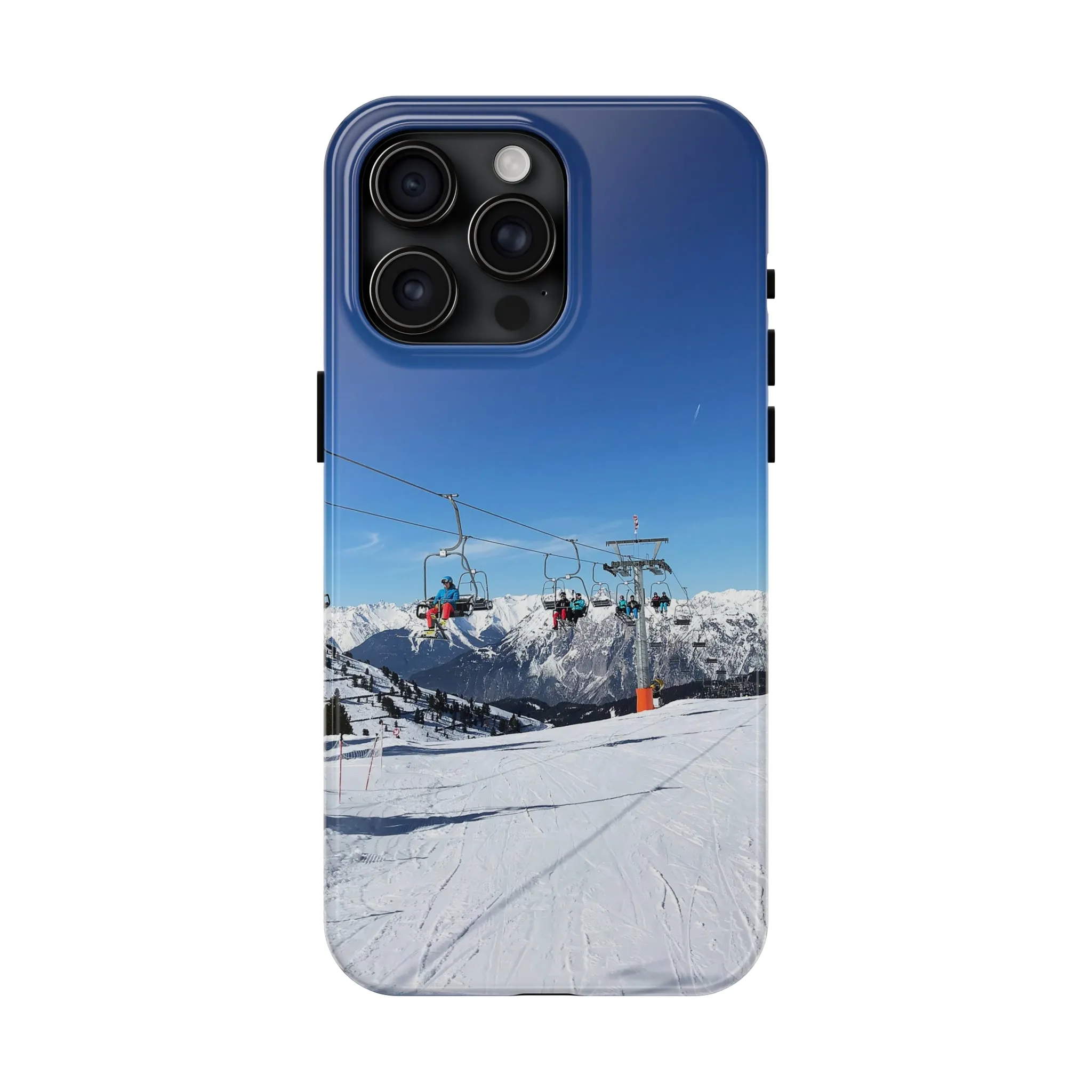 Skiing in the Alps - Tough Phone Case, Case-Mate