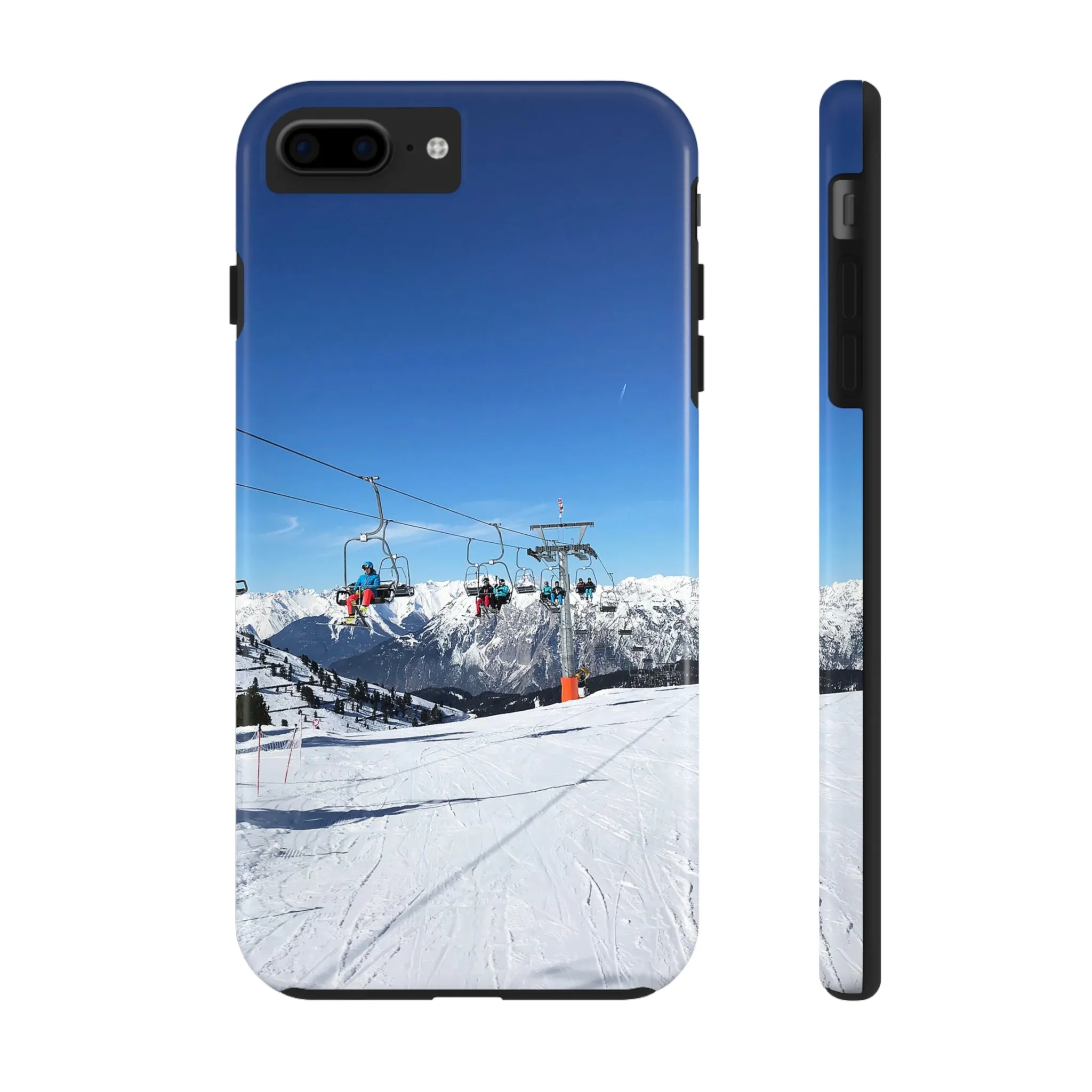 Skiing in the Alps - Tough Phone Case, Case-Mate