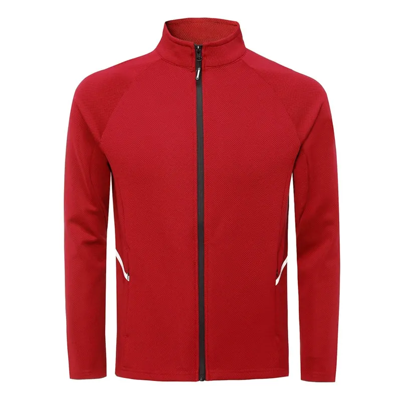 Stand Collar Men's Quick-Dry Breathable Stretch Fitness Sweater Jacket