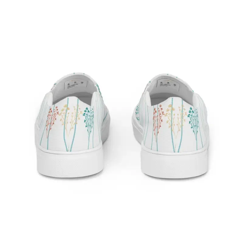 Step Up with Blooming Comfort Canvas Shoes Womens Slip