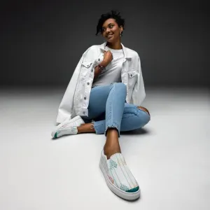 Step Up with Blooming Comfort Canvas Shoes Womens Slip