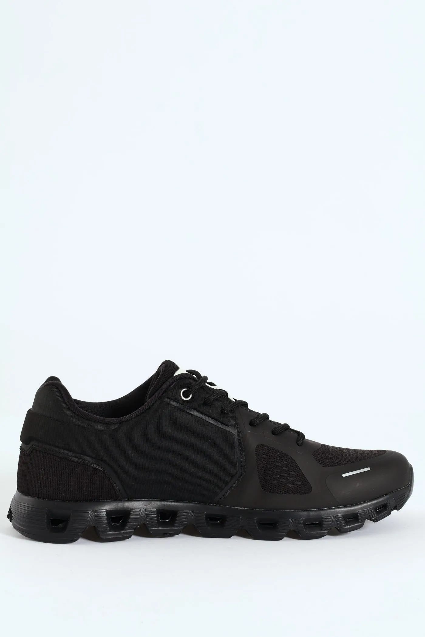 Steps Cushion Foam Athleisure Lace Up Shoe - Black/Black