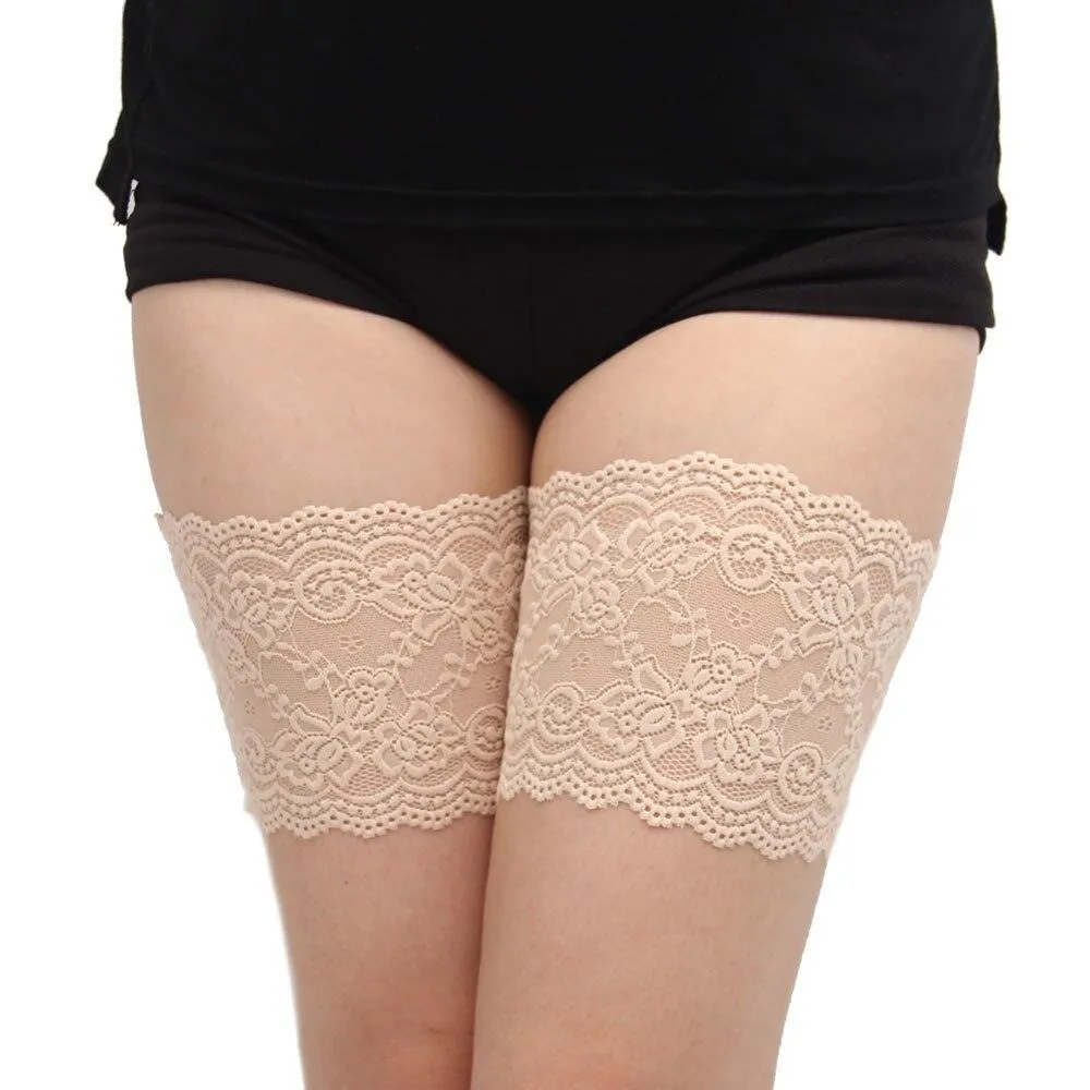 Stylish Geometric Leg Warmers with Anti-Chafing Thigh Bands and Non-Slip Silicon Grip for Women